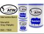 Preview: Mercedes-Benz, Monolith Gray Metallic, 893 / 7893: 500ml Lackdose + 500ml Klarlack + 250ml Härter - Set, von ATW Autoteile West.